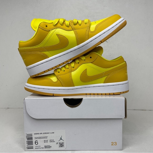 Nike Air Jordan 1 Retro Low WMNS “Yellow Strike” 2022 - Picture 3 of 4